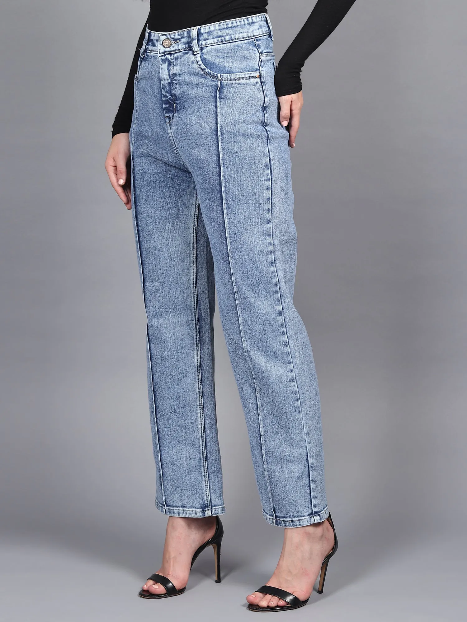 Stonewash Streamline Wide Fit Denim