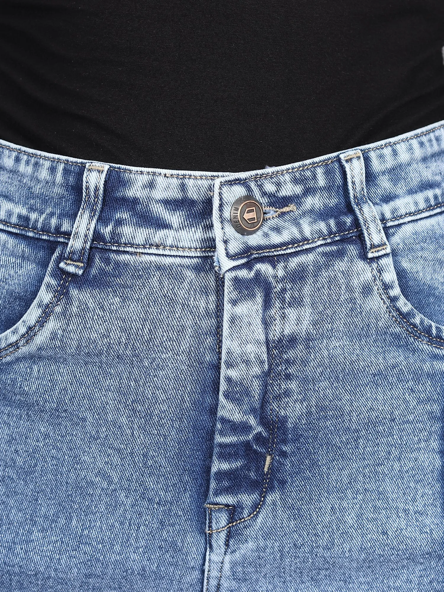 Stonewash Streamline Wide Fit Denim