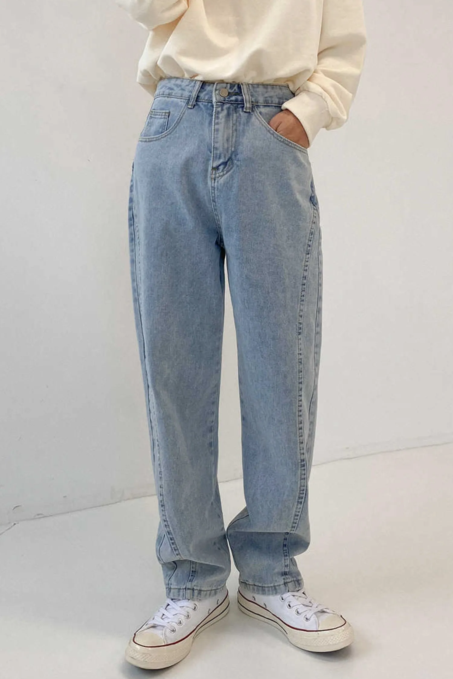 Straight loose fit jeans