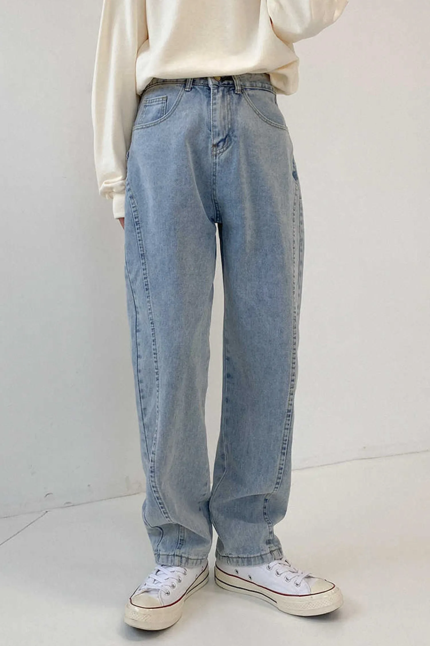 Straight loose fit jeans