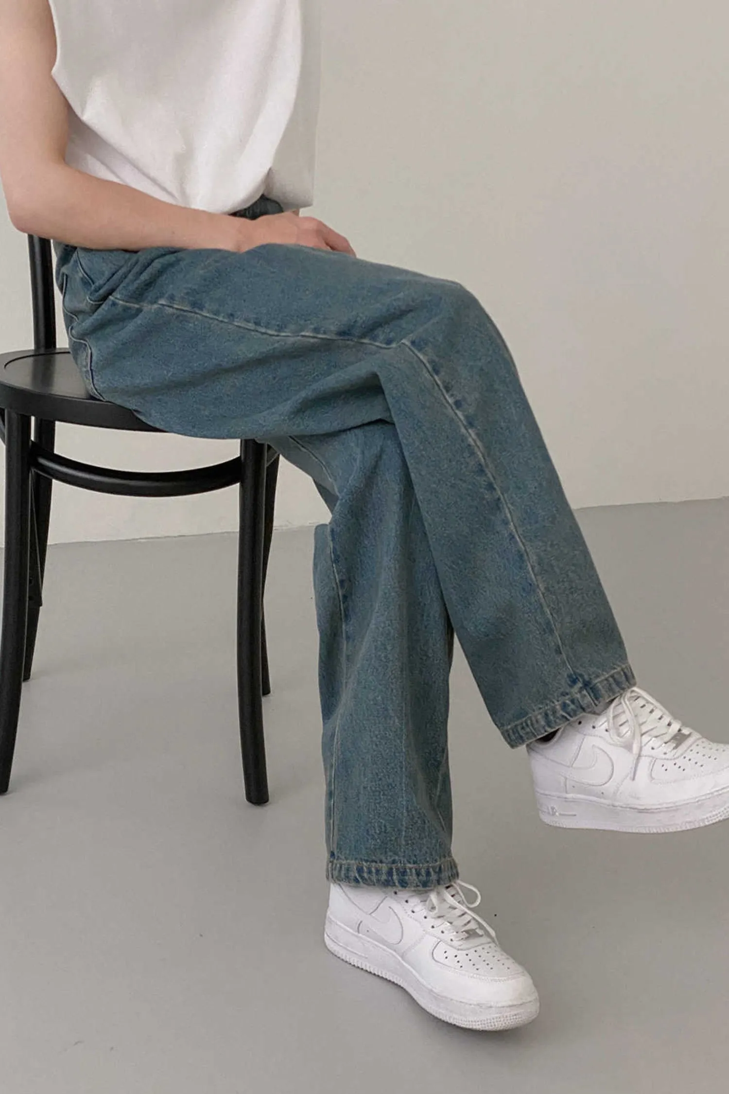 Straight Loose fit washed jeans