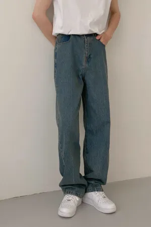 Straight Loose fit washed jeans