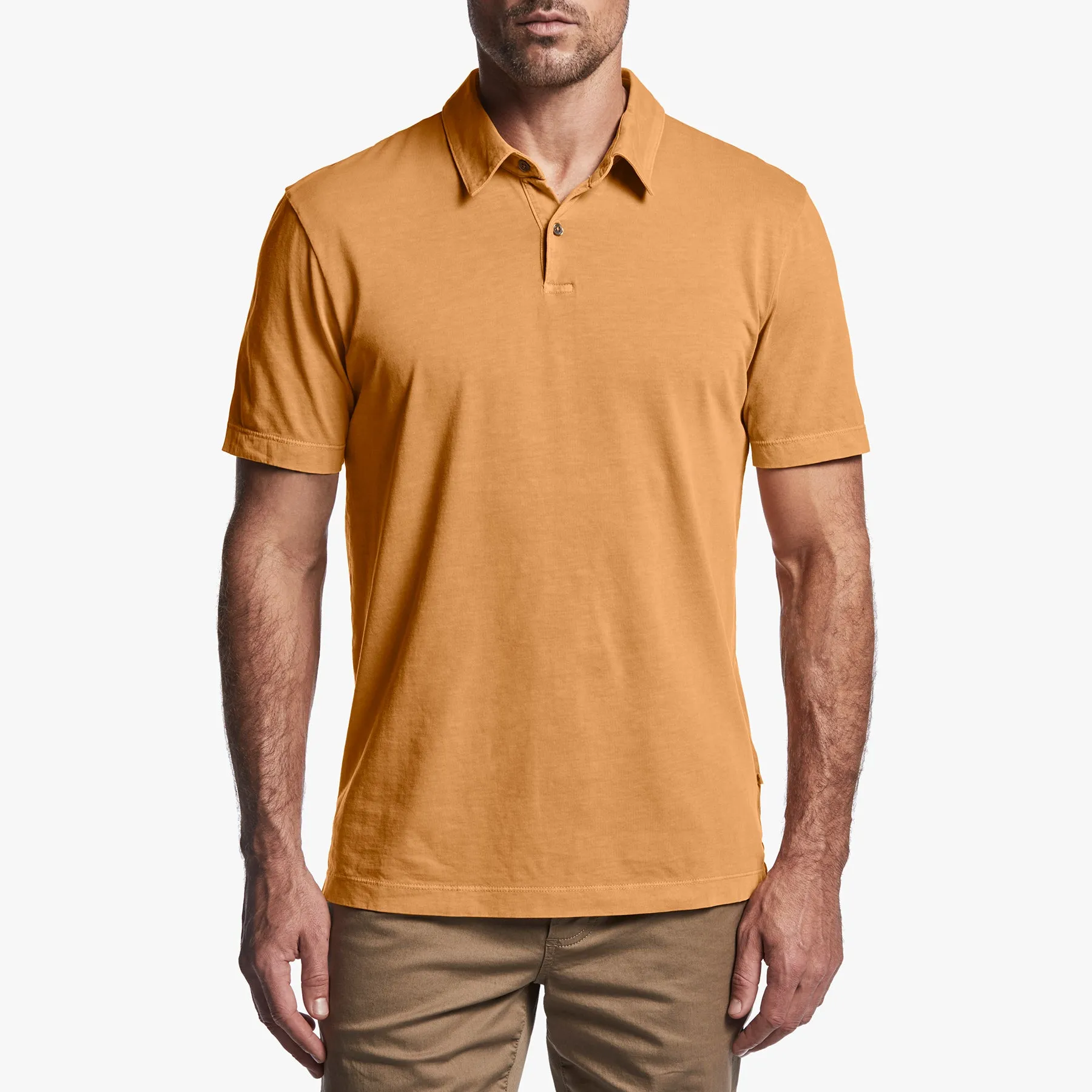 Sueded Jersey Polo - Comet Pigment