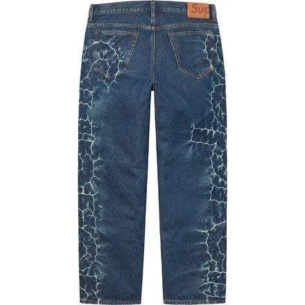 Supreme Shibori Loose Fit Jean Rigid Indigo