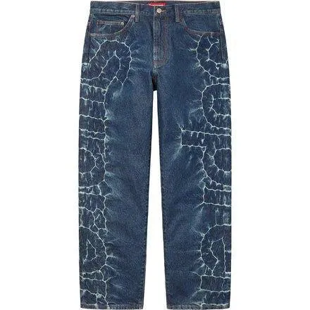 Supreme Shibori Loose Fit Jean Rigid Indigo