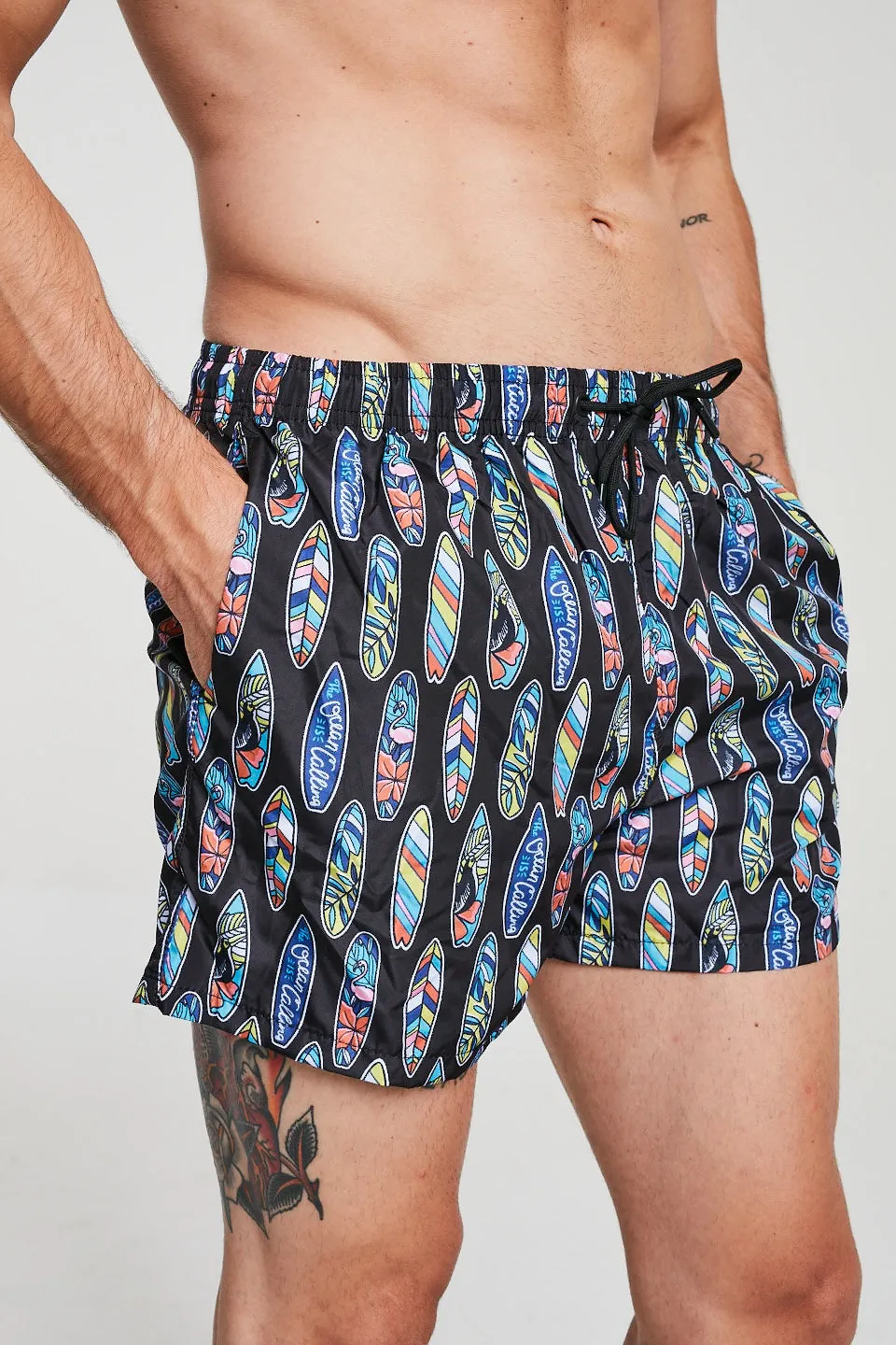 Surfer Swim Shorts In Black