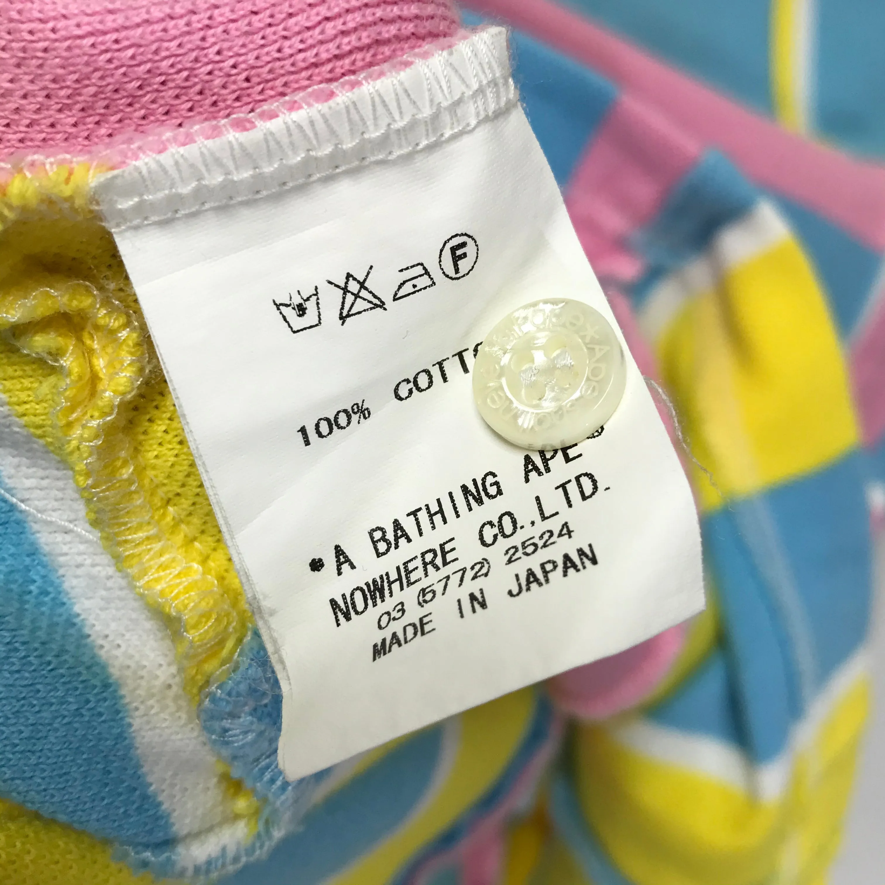 [TALL] Women's! A Bathing Ape Bape Bape Cotton Candy Patchwork Polo Shirt