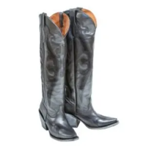 TANNER MARK WOMEN’S Twilight Burnished Gray Fashion Heel Knee High Cowgirl Boots