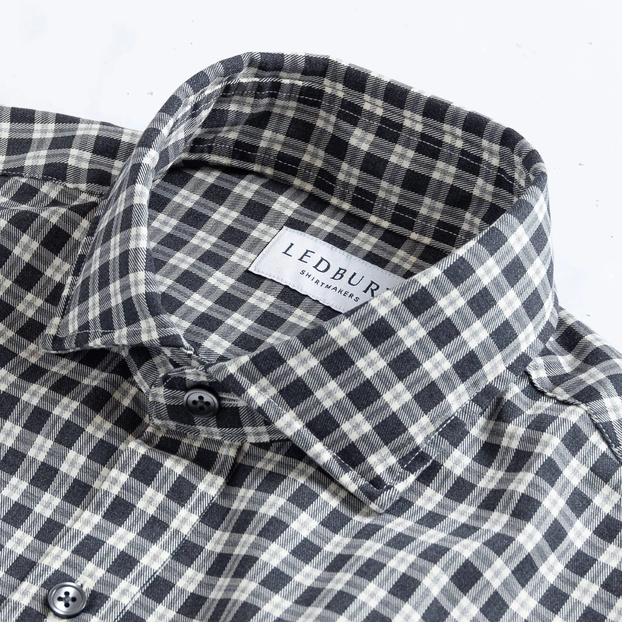 The Charcoal Thomas Mason Hartney Flannel Casual Shirt