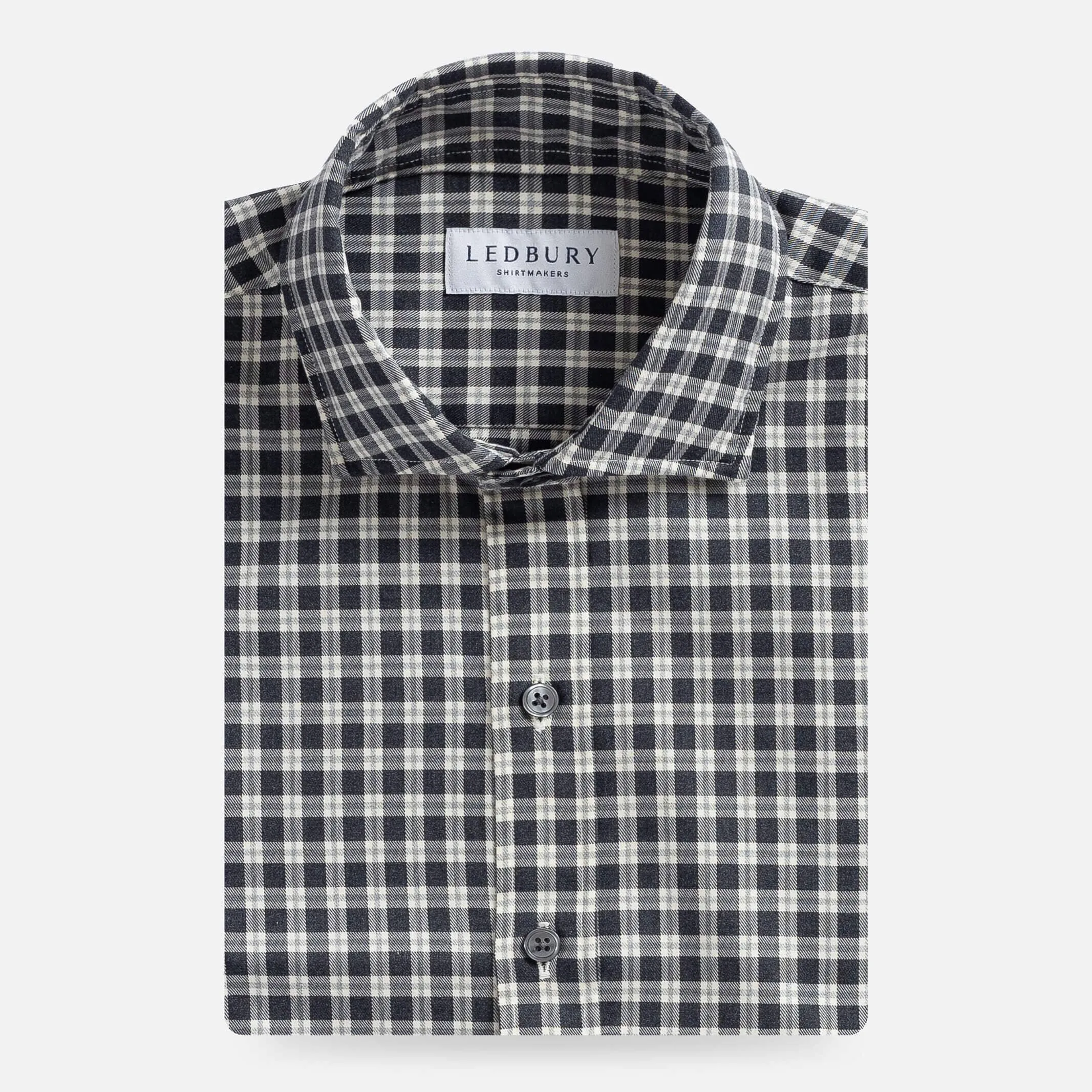 The Charcoal Thomas Mason Hartney Flannel Casual Shirt