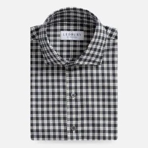 The Charcoal Thomas Mason Hartney Flannel Casual Shirt