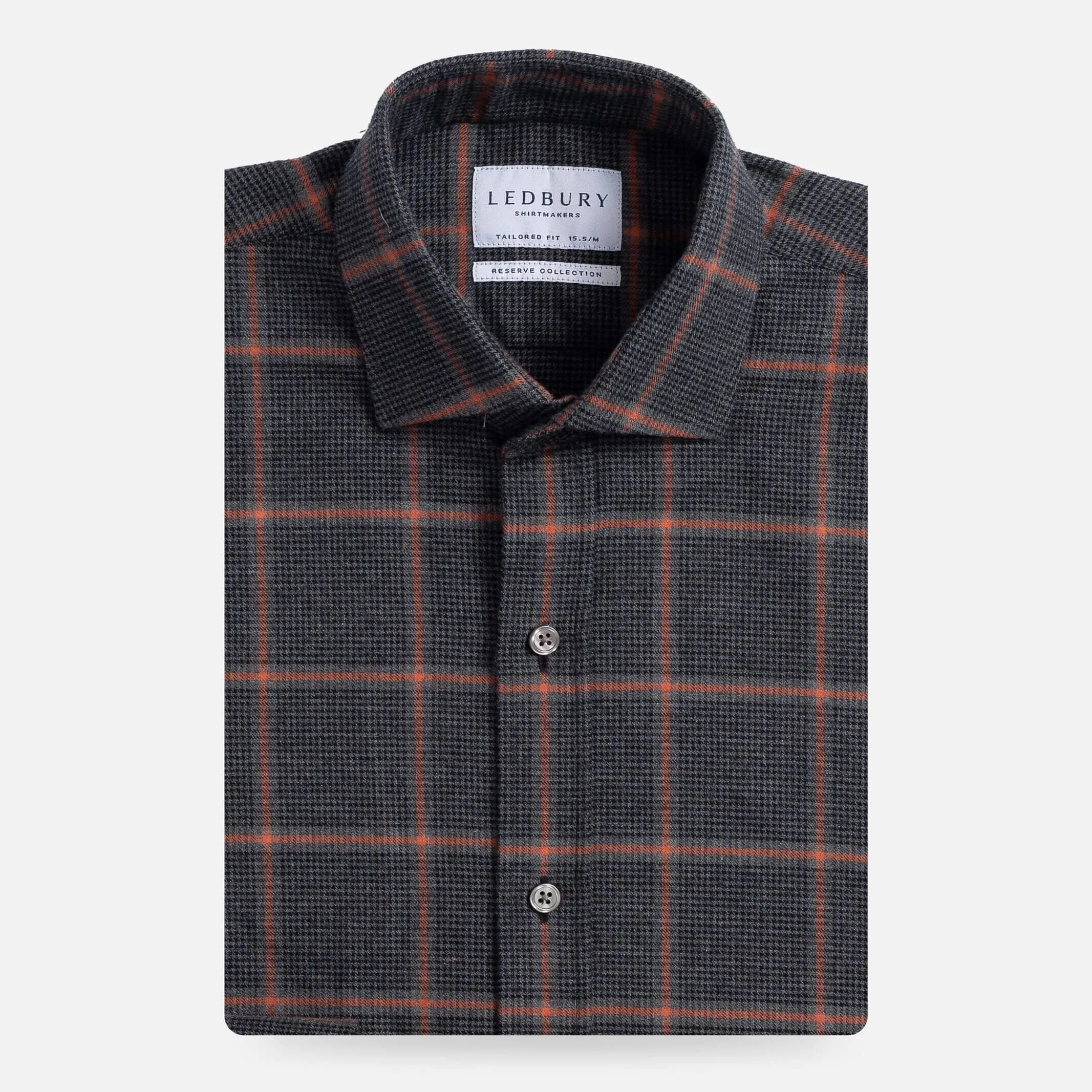The Charcoal Warrington Flannel Custom Shirt