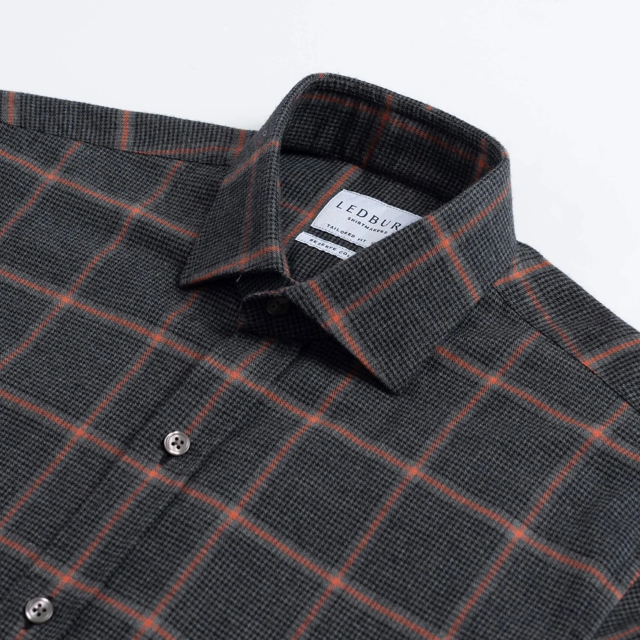The Charcoal Warrington Flannel Custom Shirt