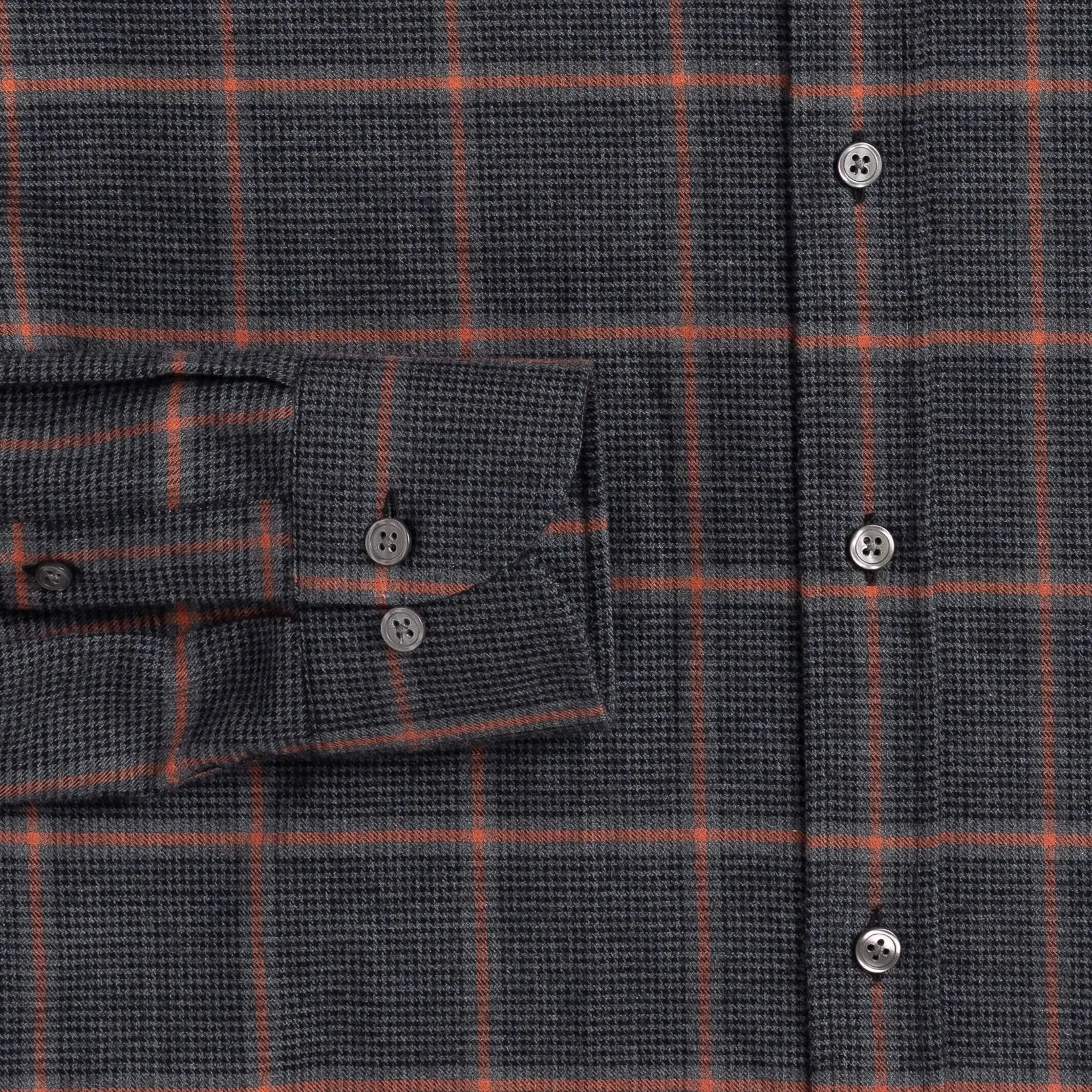 The Charcoal Warrington Flannel Custom Shirt