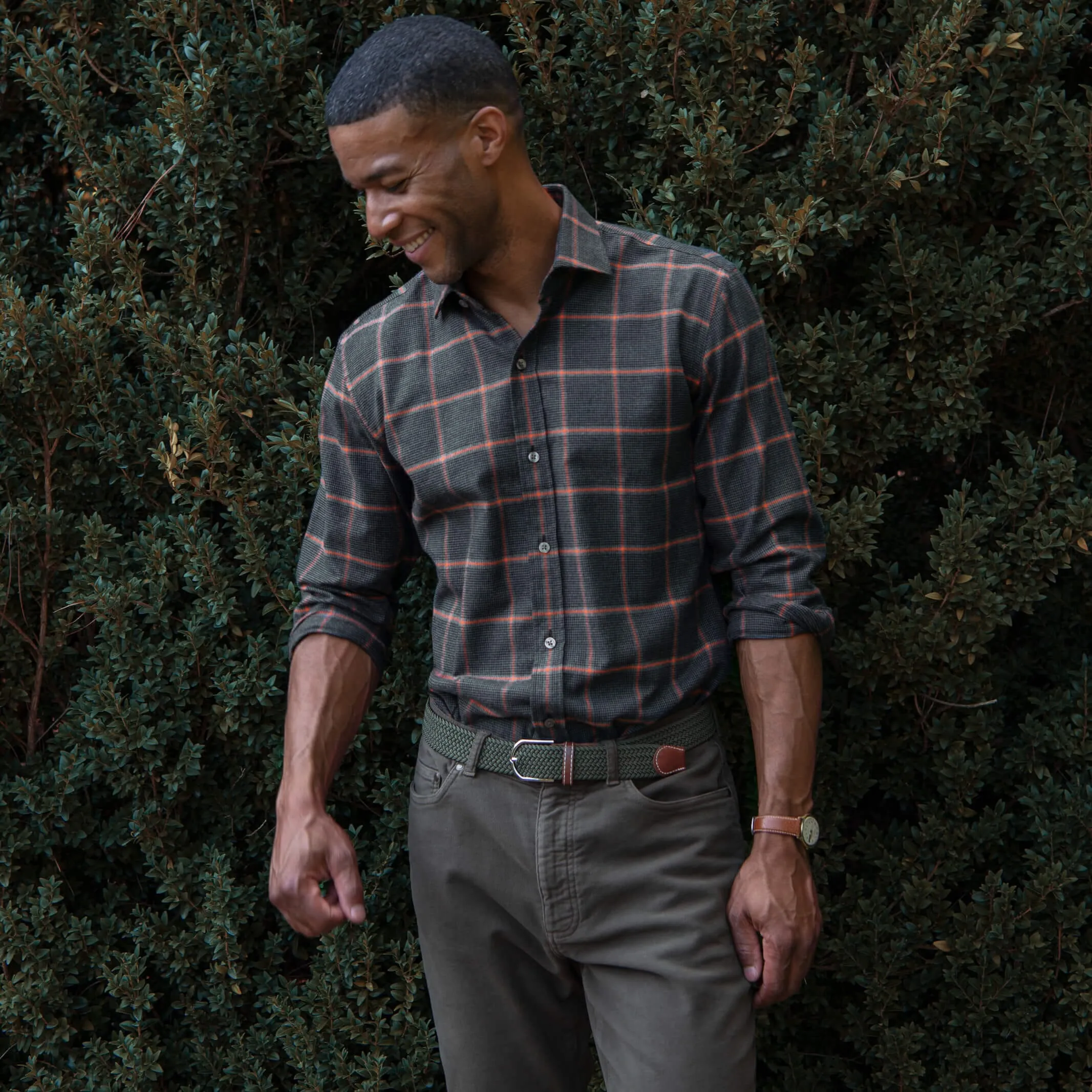 The Charcoal Warrington Flannel Custom Shirt