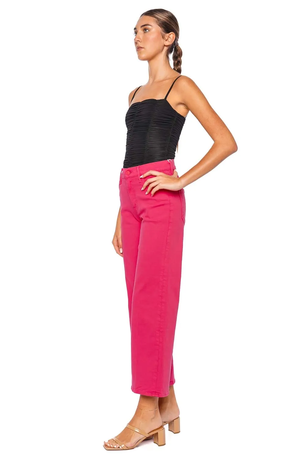 The Mid Rise Maven Flood Wide Leg Jean