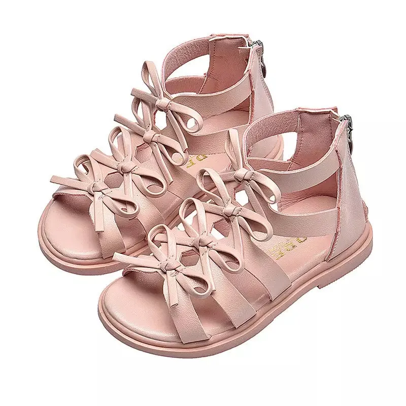 The Ribbon Leather Sandals