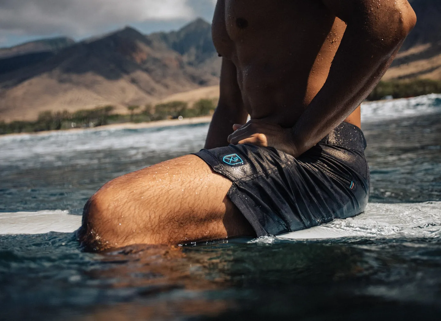 The Spartan Board Shorts -  7" Inseam - Pele Red