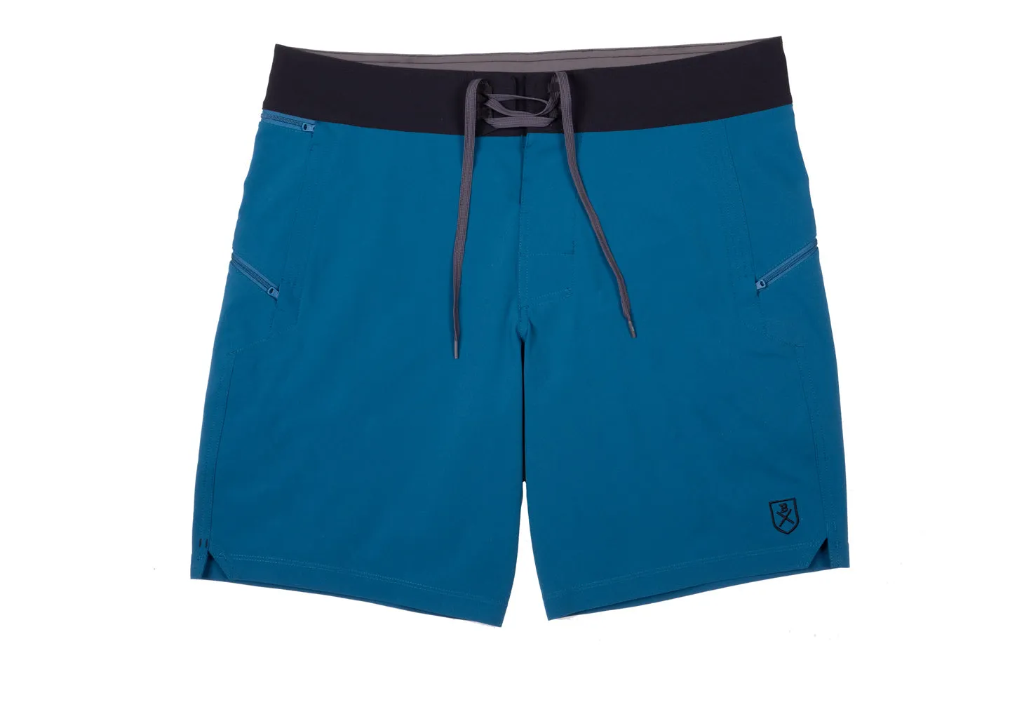 The Spartan Board Shorts -  9" Inseam - Makena Blue   Almost Black