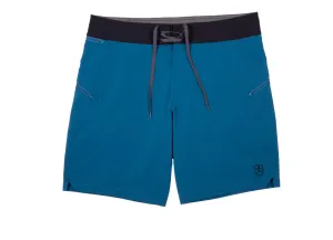 The Spartan Board Shorts -  9" Inseam - Makena Blue   Almost Black