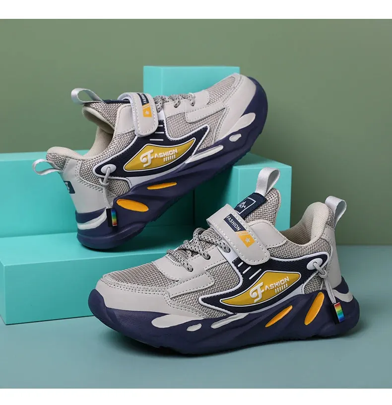 Trendy Kids' Breathable Non-Slip Sports Sneakers