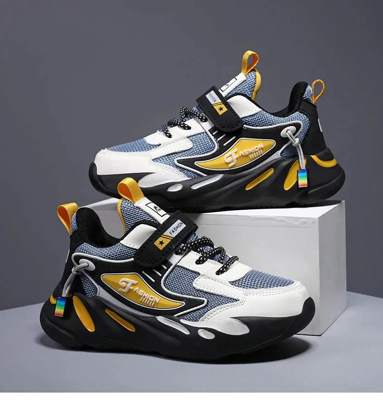 Trendy Kids' Breathable Non-Slip Sports Sneakers