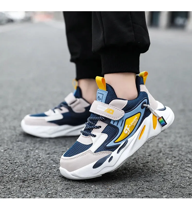 Trendy Kids' Breathable Non-Slip Sports Sneakers