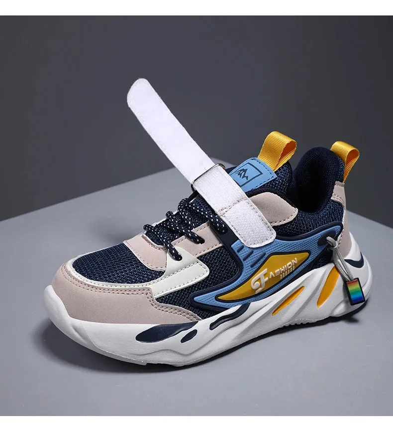 Trendy Kids' Breathable Non-Slip Sports Sneakers