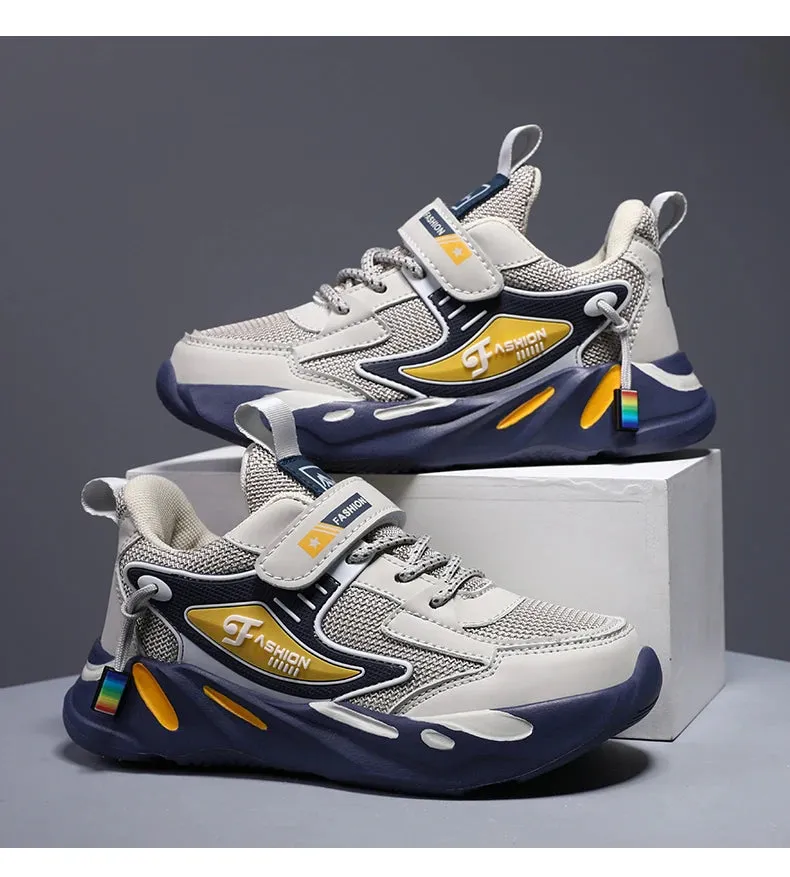 Trendy Kids' Breathable Non-Slip Sports Sneakers