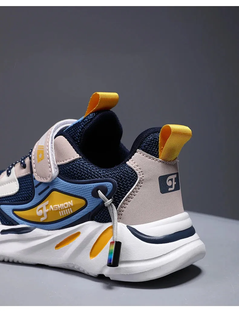 Trendy Kids' Breathable Non-Slip Sports Sneakers