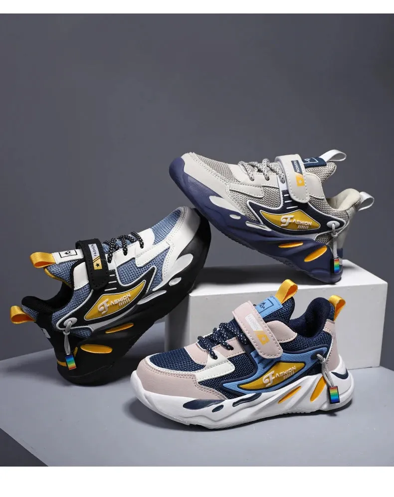 Trendy Kids' Breathable Non-Slip Sports Sneakers