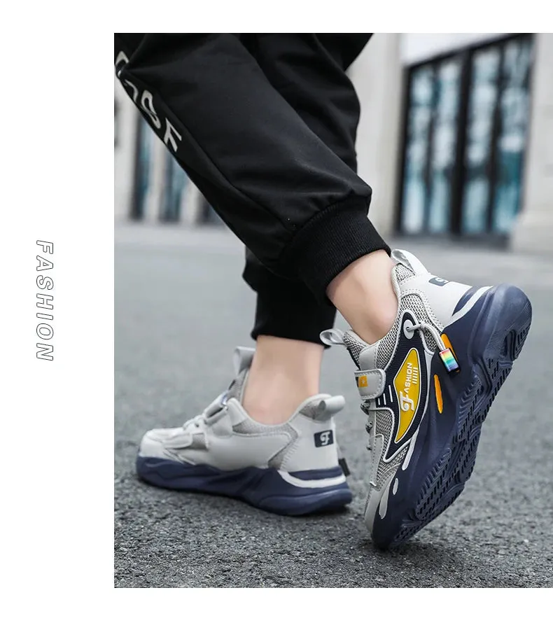 Trendy Kids' Breathable Non-Slip Sports Sneakers