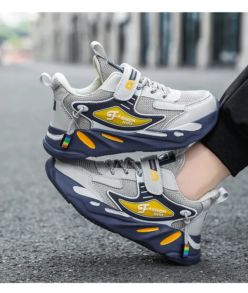 Trendy Kids' Breathable Non-Slip Sports Sneakers