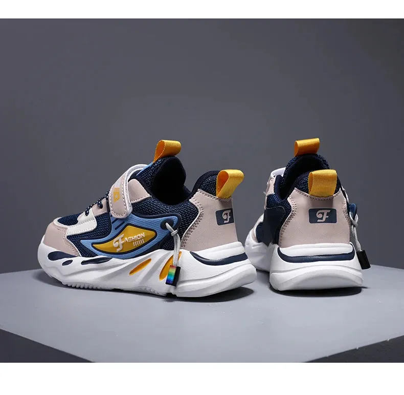 Trendy Kids' Breathable Non-Slip Sports Sneakers