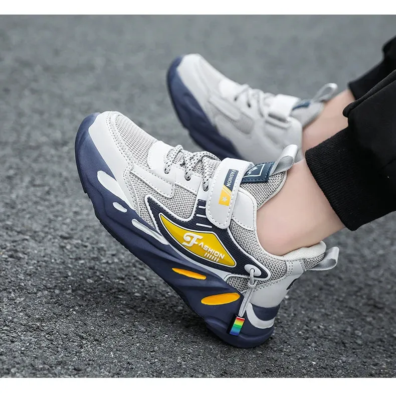 Trendy Kids' Breathable Non-Slip Sports Sneakers