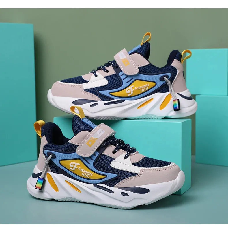 Trendy Kids' Breathable Non-Slip Sports Sneakers