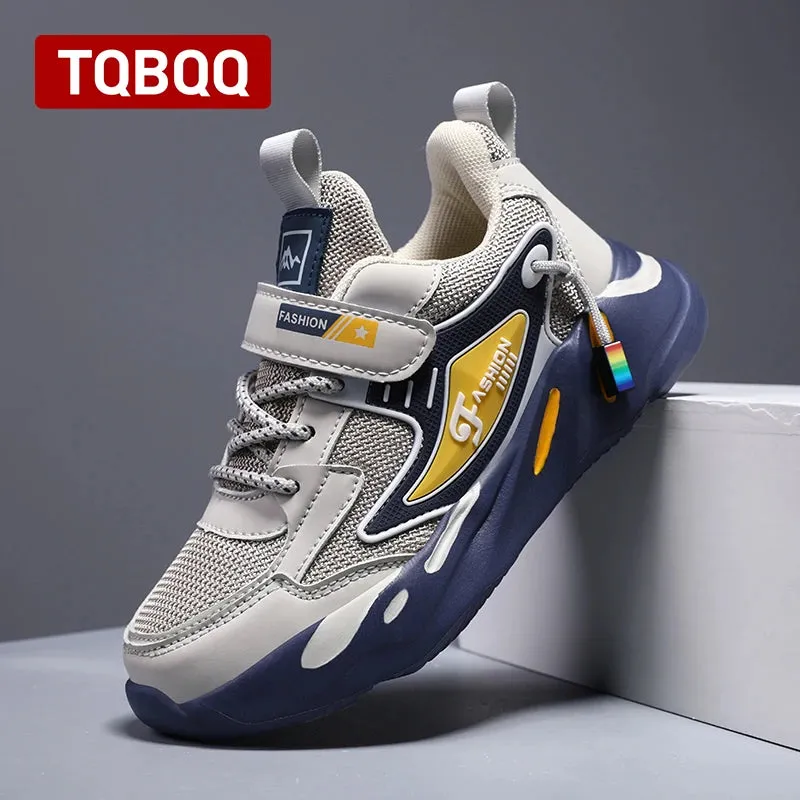 Trendy Kids' Breathable Non-Slip Sports Sneakers