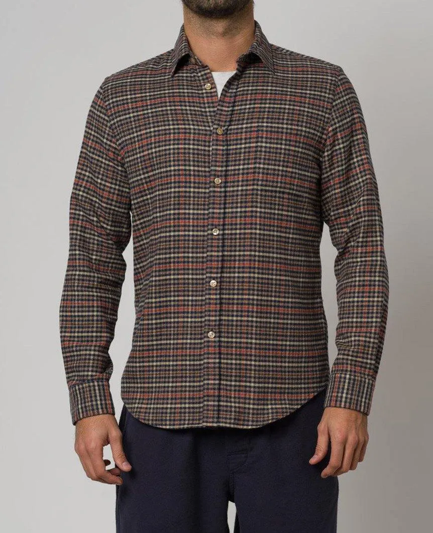 Twill Blue Long Sleeve Buttondown Shirt