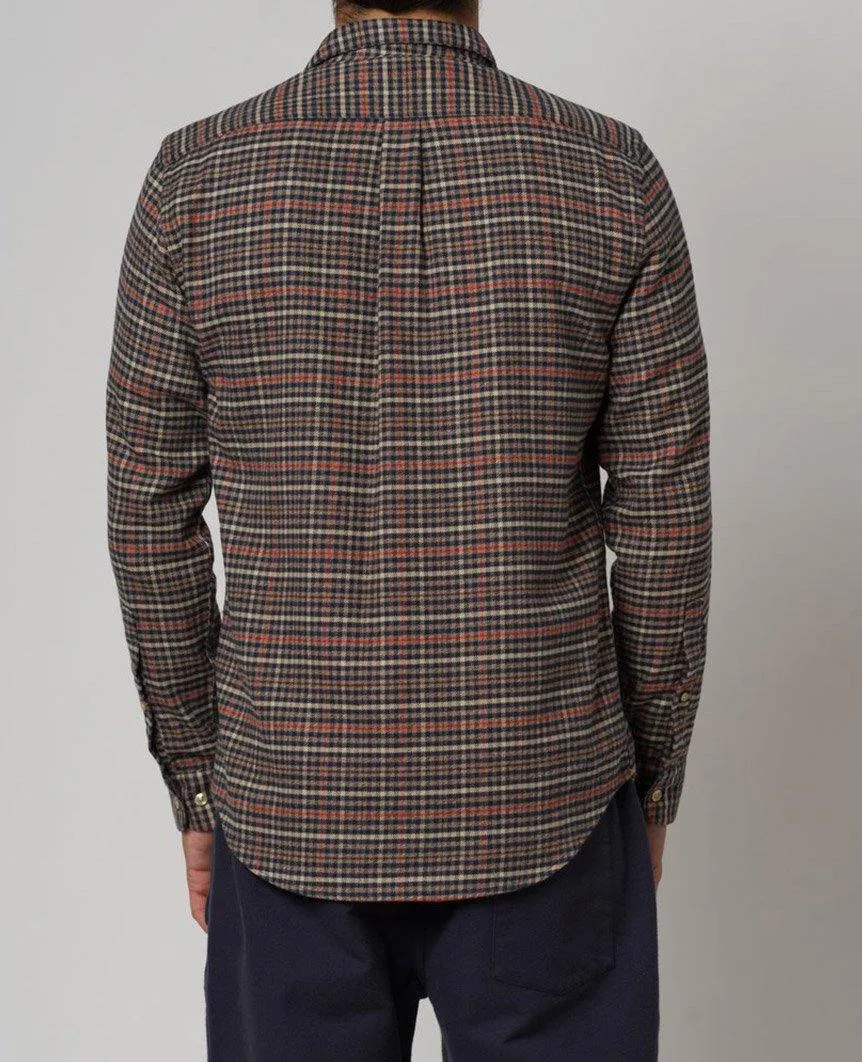 Twill Blue Long Sleeve Buttondown Shirt