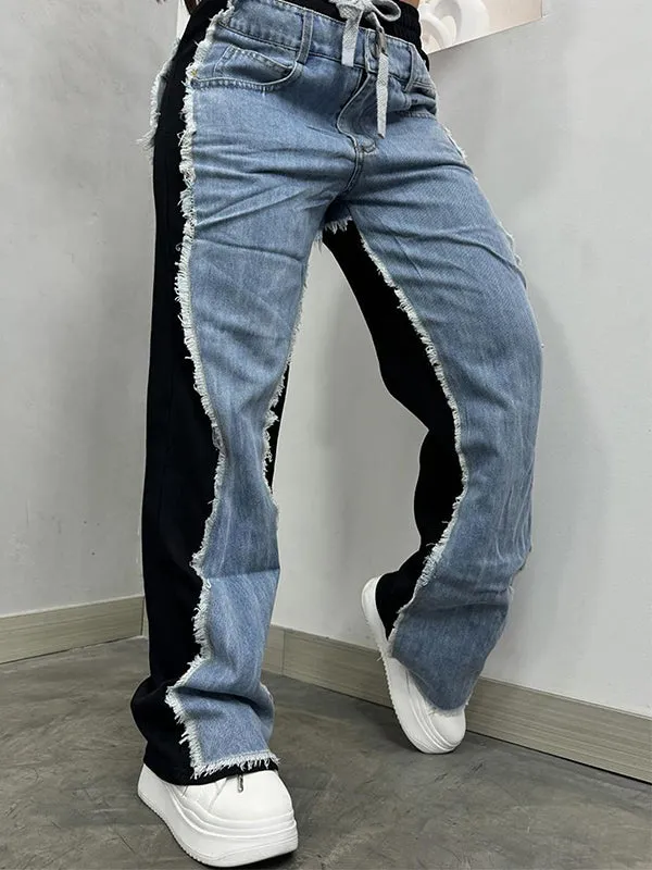 Two-Tone Combo Jeans