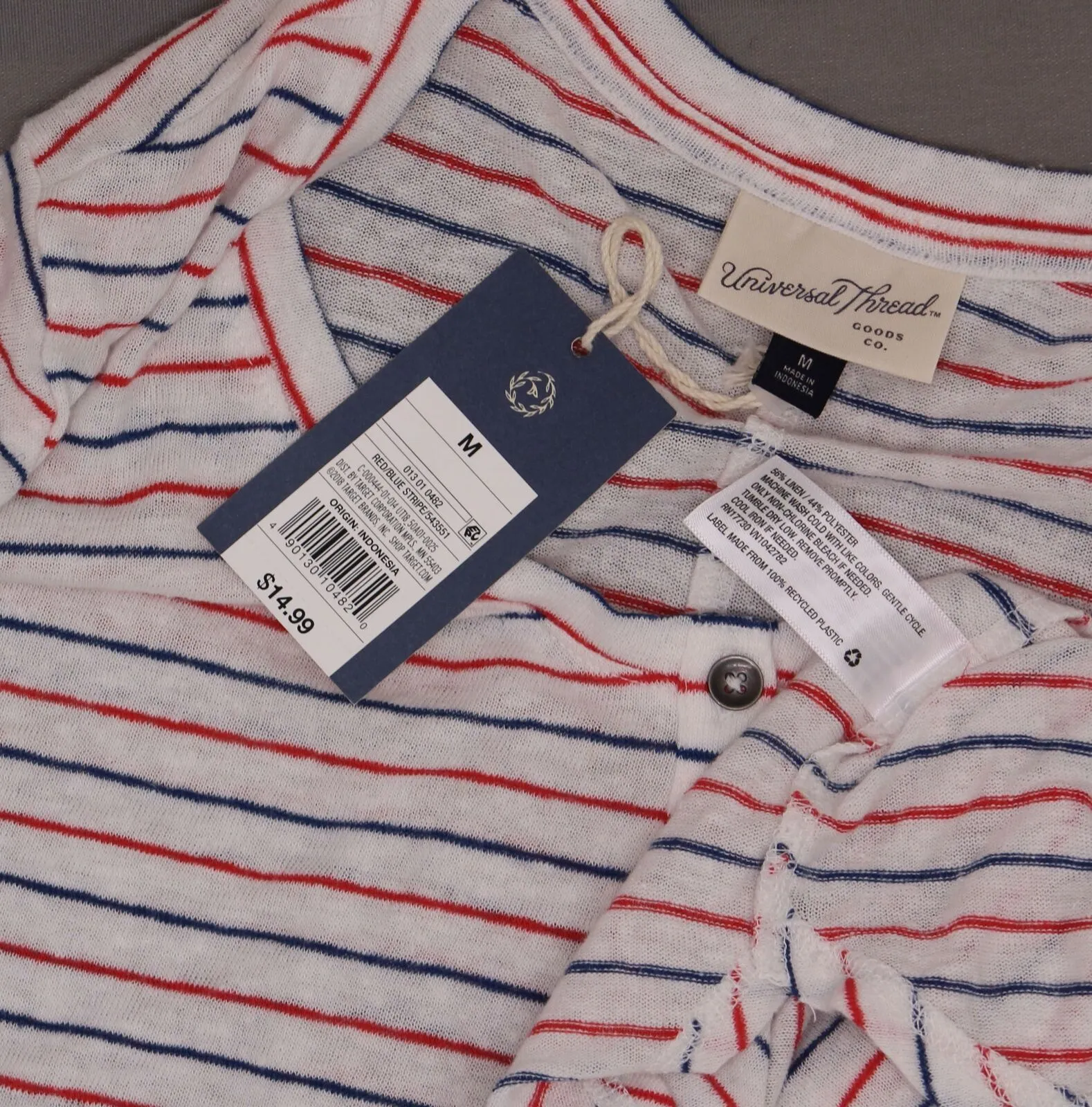 Universal Thread Women's Short Sleeve Henley Shirt