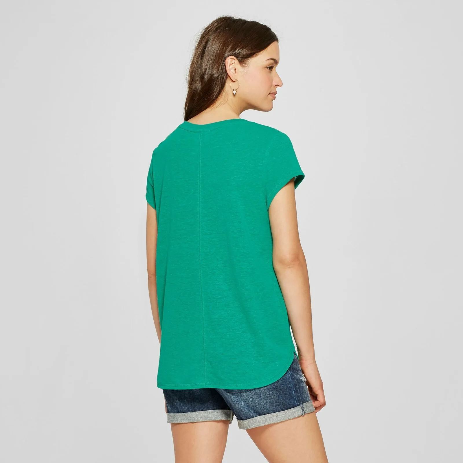 Universal Thread Women's Short Sleeve Henley Shirt