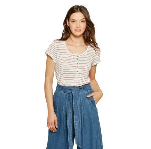 Universal Thread Women's Short Sleeve Henley Shirt