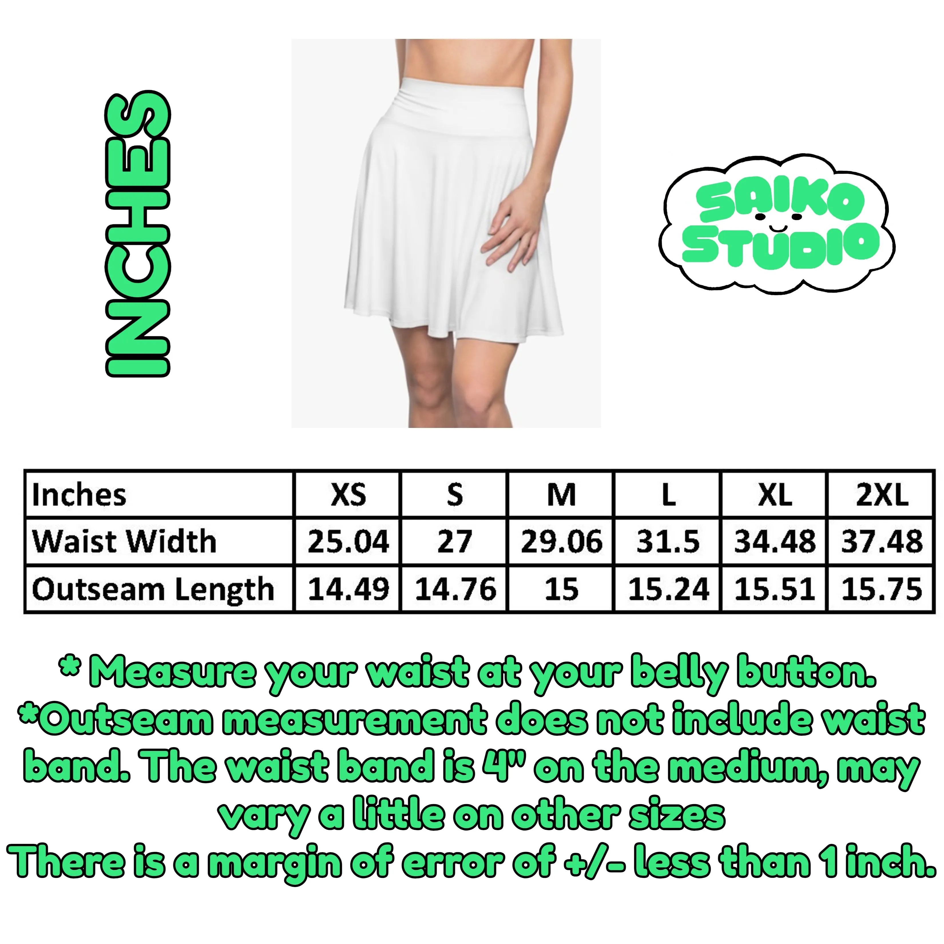 Valentines Heart Candy Womens Skater Flare Short Skirt - Saiko Studio
