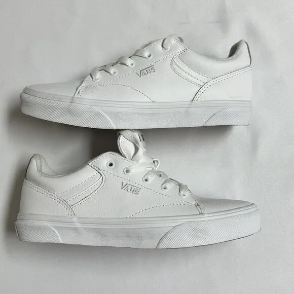 Vans Seldan Double White Tumble Sneakers VN0A4U2505R Youth Size 4
