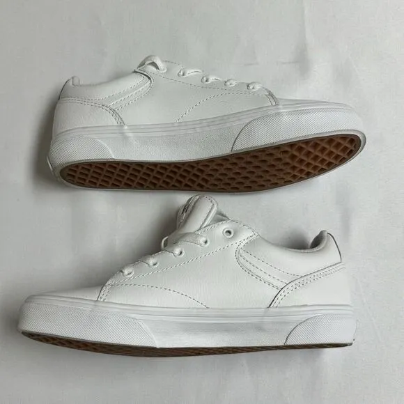 Vans Seldan Double White Tumble Sneakers VN0A4U2505R Youth Size 4