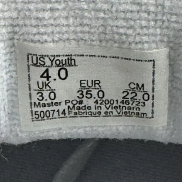 Vans Seldan Double White Tumble Sneakers VN0A4U2505R Youth Size 4