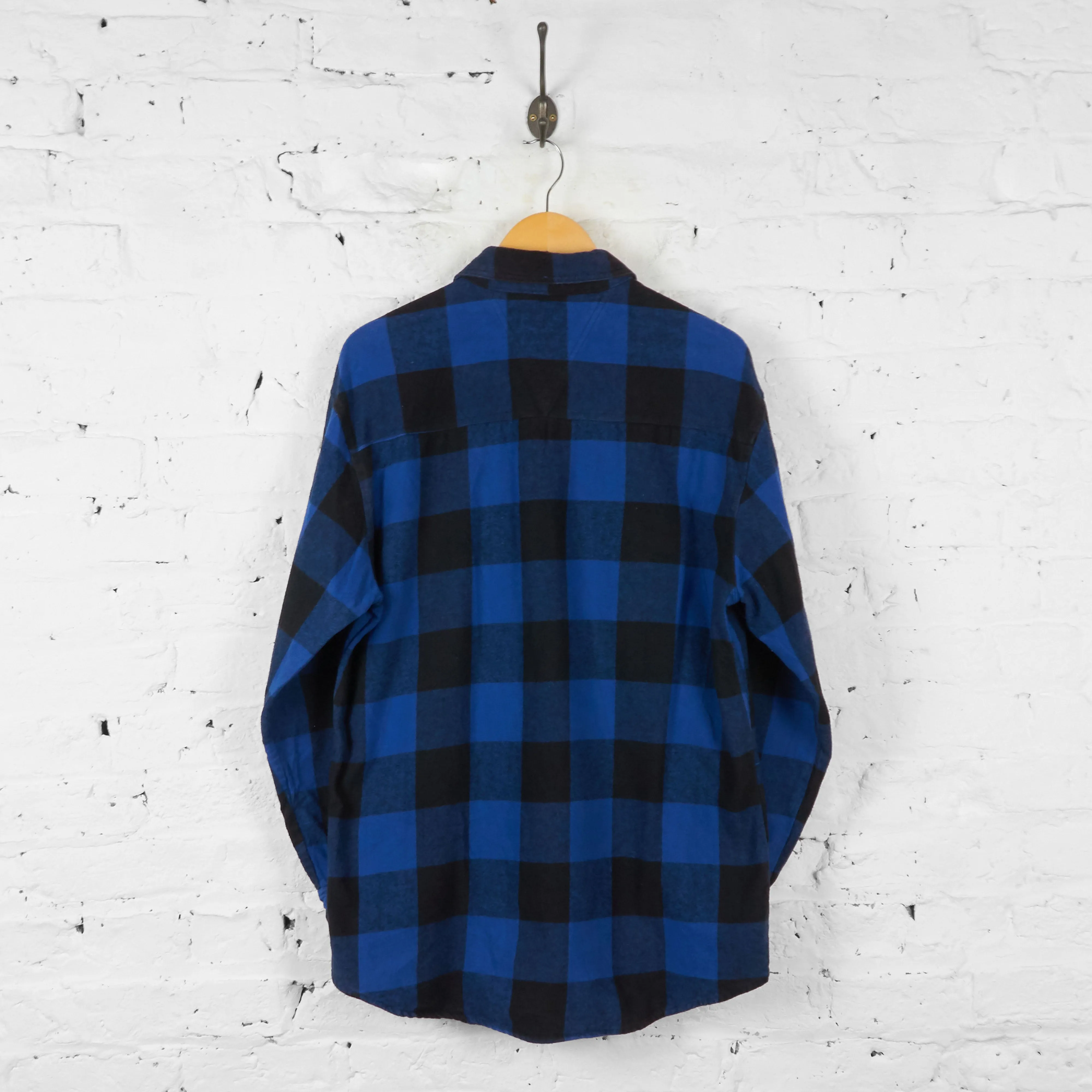 Vintage Flannel Shirt - Blue/Black - L