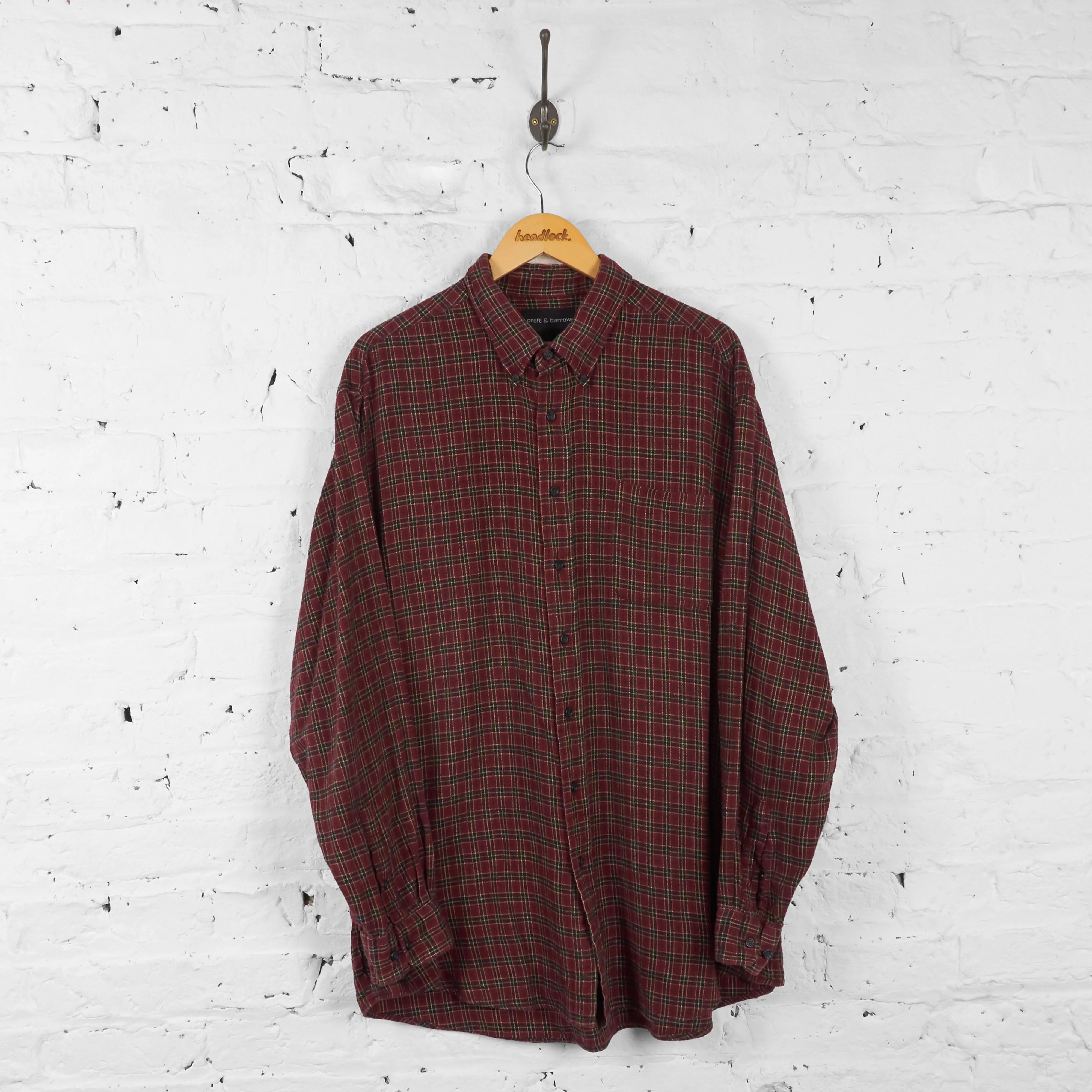 Vintage Flannel Shirt - Red/Black - XL