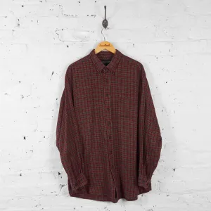 Vintage Flannel Shirt - Red/Black - XL